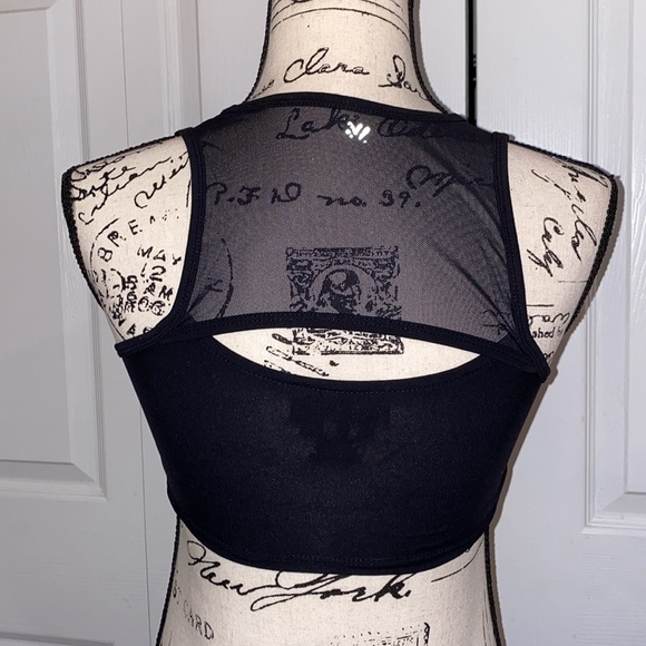 Forever 21 Black Sports Bra Sleek Intimates Mesh - Picture 8 of 8